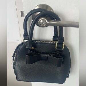 Betsey Johnson leather bow small purse